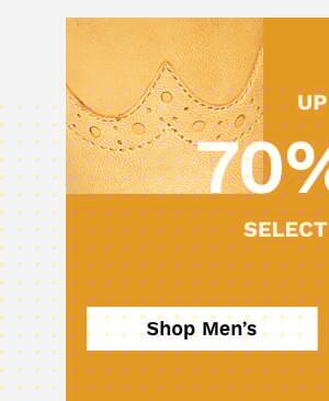 Shop Men's Up to 70% Off