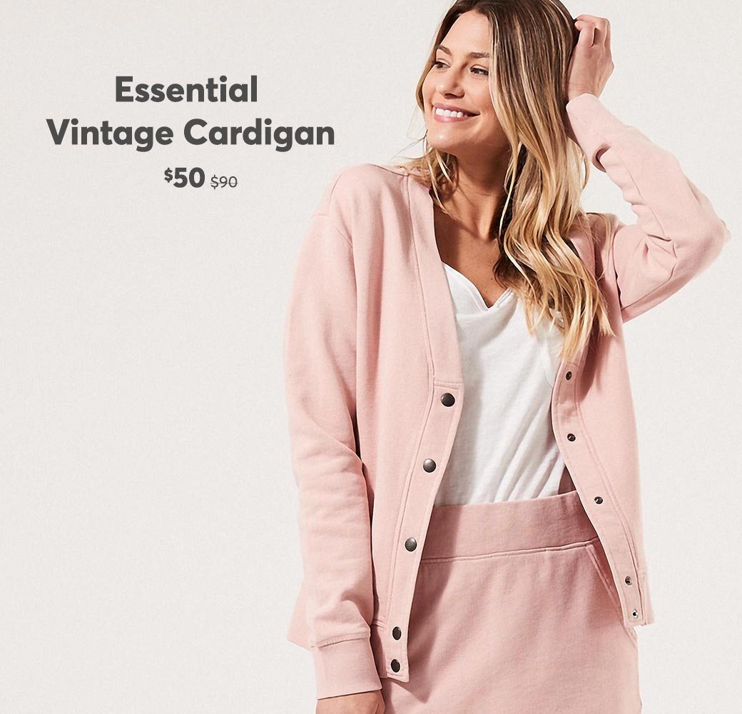 Essential Vintage Cardigan $50