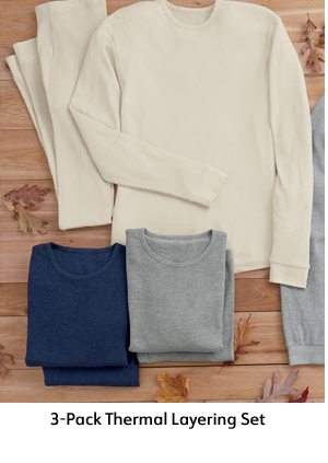 3-Pack Thermal Layering Set