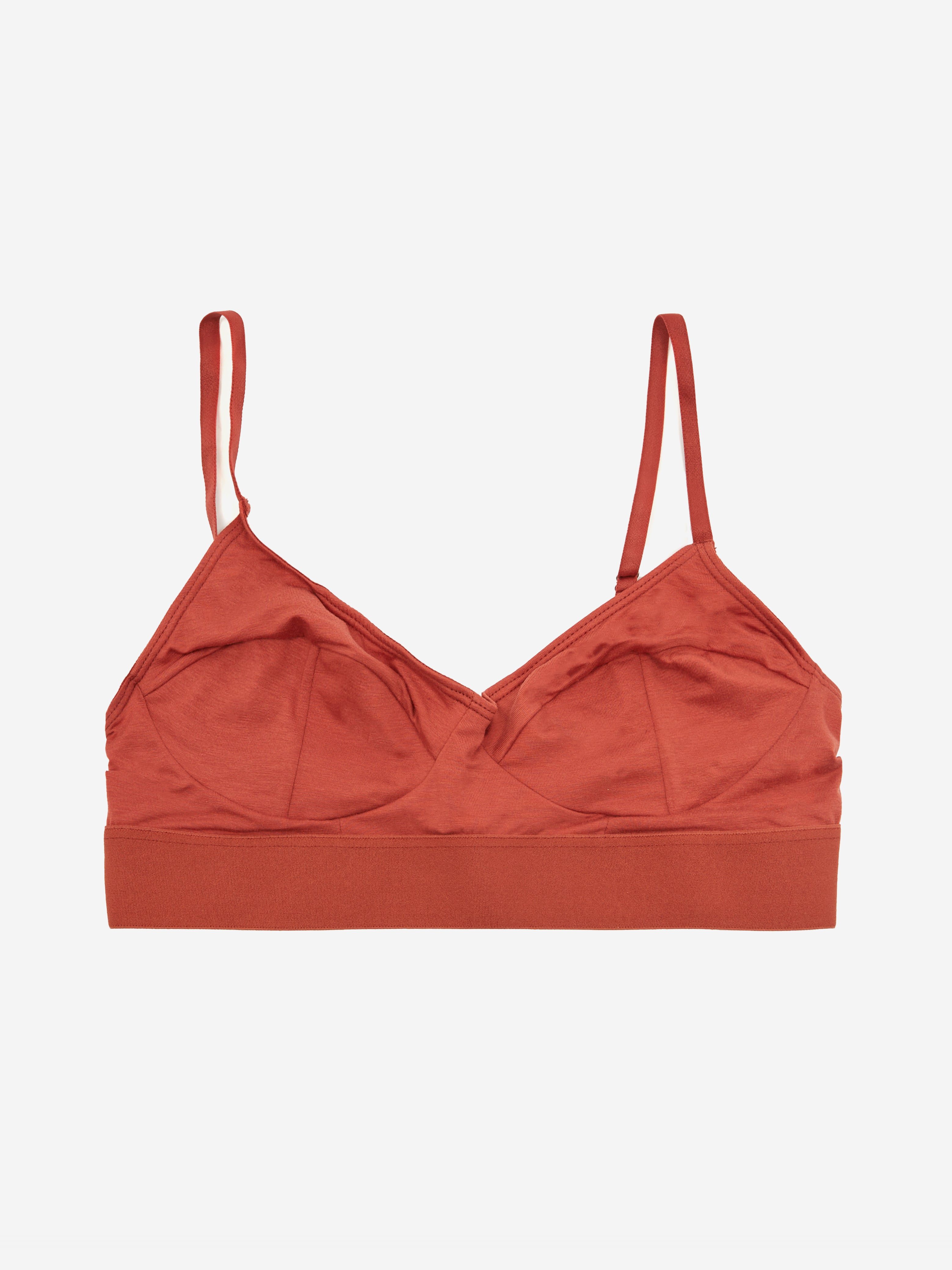 Image of Baserange Soft Bra - Burned Red