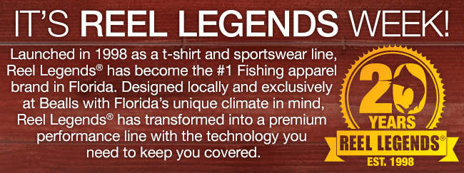 50% off Reel Legends apparel ends today - Bealls Florida Email Archive