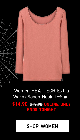 WOMEN HEATTECH EXTRA WARM SCOOP NECK T-SHIRT $14.90 - SHOP WOMEN