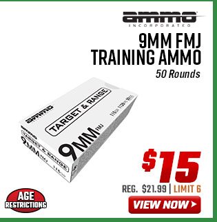 Ammo, Inc. 9MM FMJ Training Ammo