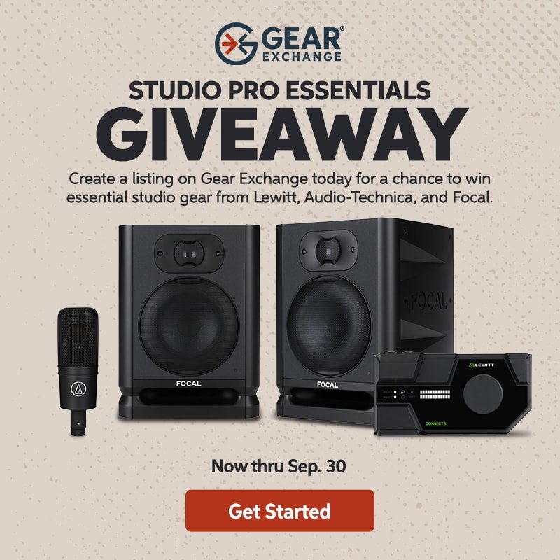 Gear Exchange Studio Pro Essentials Giveaway. Get started.