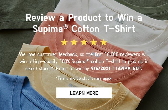 BANNER2 - REVIEW A PRODUCT TO WIN A SUPIMA COTTON T-SHIRT