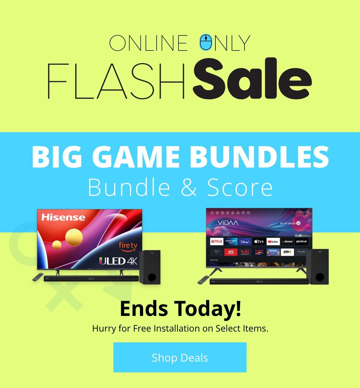 Big Game Bundles available online only