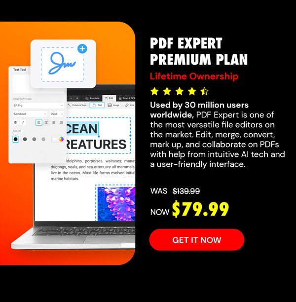 PDF Expert Premium Plan: Lifetime Ownership