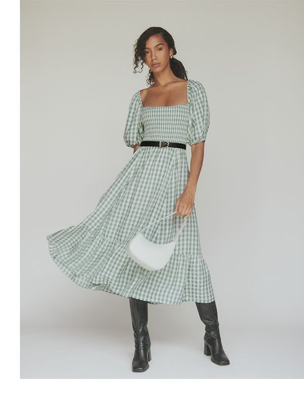 Rupert Dress Green Check