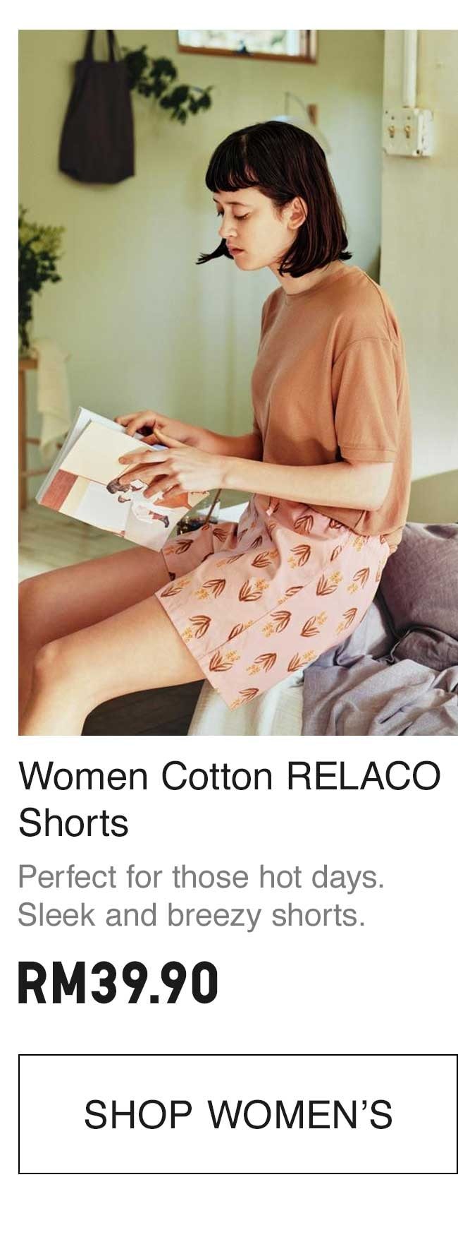 WOMEN COTTON RELACO SHORTS