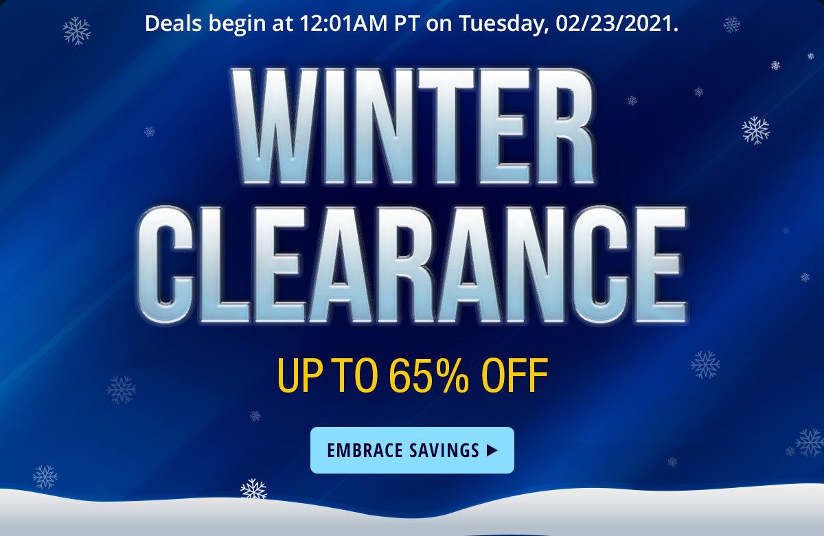 Winter CLEARANCE