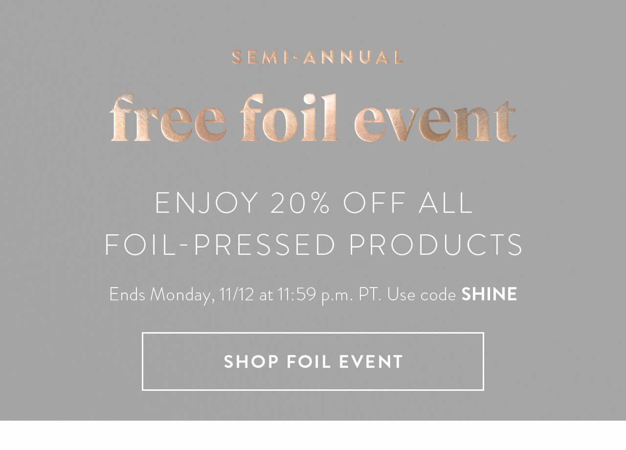 Shop Foil Event