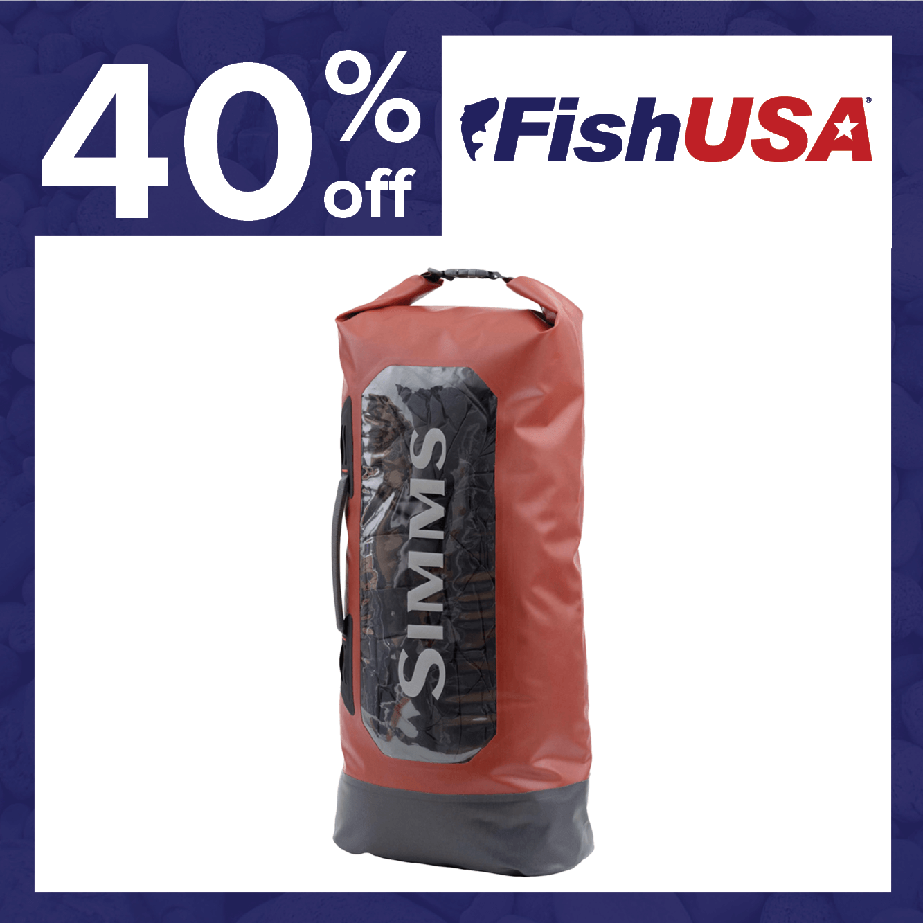 40% off the Simms Dry Creek Roll Top Bag