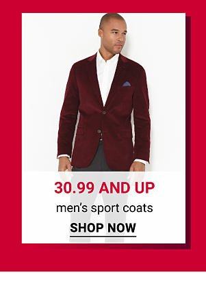 30.99 and up men's sport coats. Shop Now.