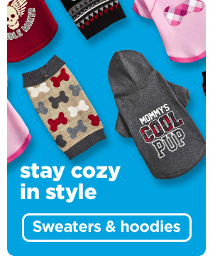Stay cozy in style. Sweaters & hoodies.