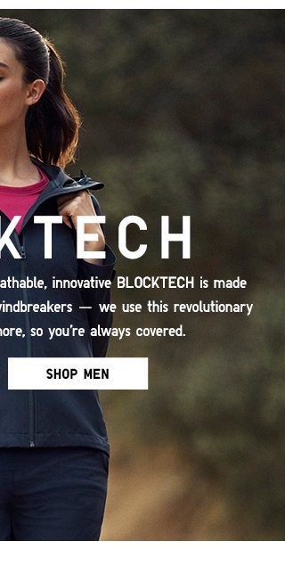 BLOCKTECH - Windproof, waterproof, stretchy, and breathable –– SHOP MEN