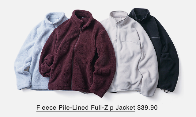 PDP8 - FLEECE PILE-LINED FULL ZIP JACKET