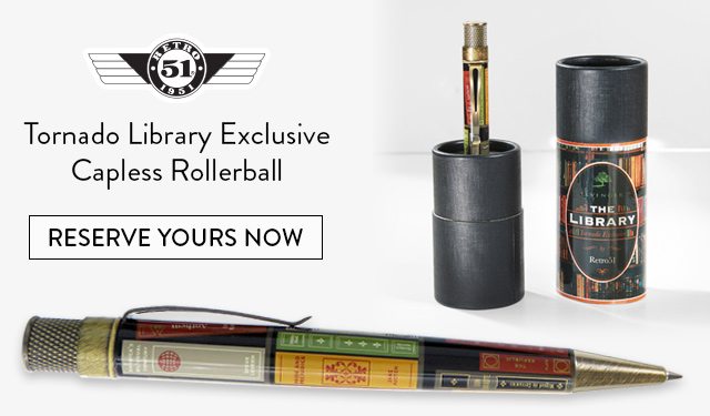 Retro 51 Tornado Library Exclusive Capless Rollerball