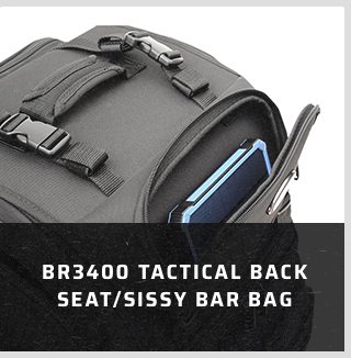 BR3400 Tactical Back Seat/Sissy Bar Bag