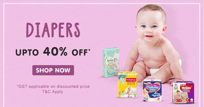 Diapers UPTO 40% OFF*