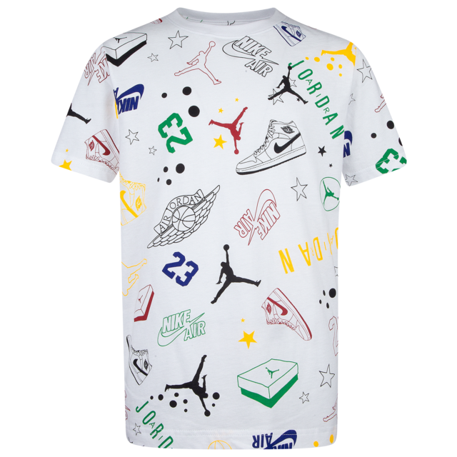 Jordan Scribble All Over Print T-Shirt - Boys' Grade School