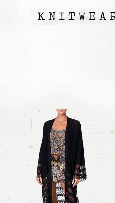MARAIS AT MIDNIGHT KNITTED LACE CARDIGAN