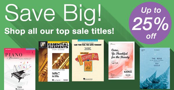 Save Big! - 
Shop all our sale titles - 
Up to 25% off - Shop Now →