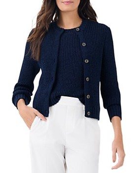 Nic+Zoe Round Neck Button Up Cardigan