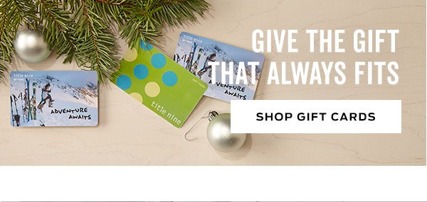 The Gift That Always Fits - Title Nine Gift Cards