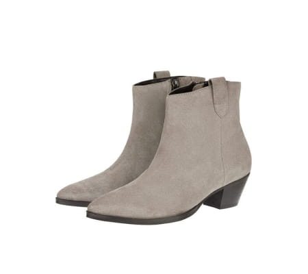 Western suede ankle boots grey
