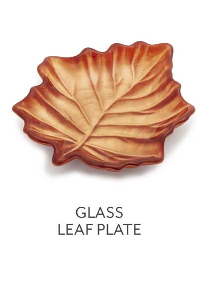 GLASS LEAF PLATE