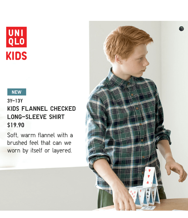 PDP4 - KIDS FLANNEL CHECKED LONG-SLEEVE SHIRT