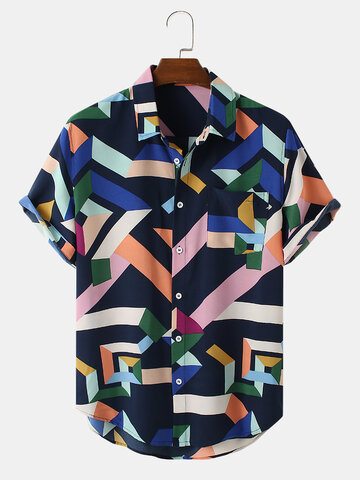 Colorful Geometric Street Shirts