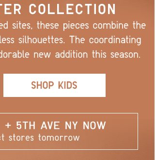 2018 FALL/WINTER COLLECTION - SHOP KIDS