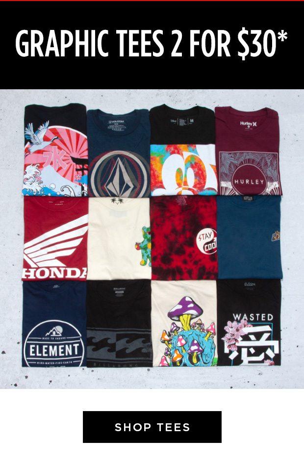 Shop Men's Graphic Tees 2 For $30
