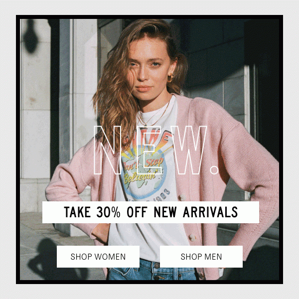 Take 30% Off New Arrivals - Shop Now