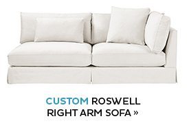 Custom Roswell Right Arm Sofa