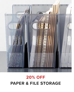 20% off Paper & File Storage