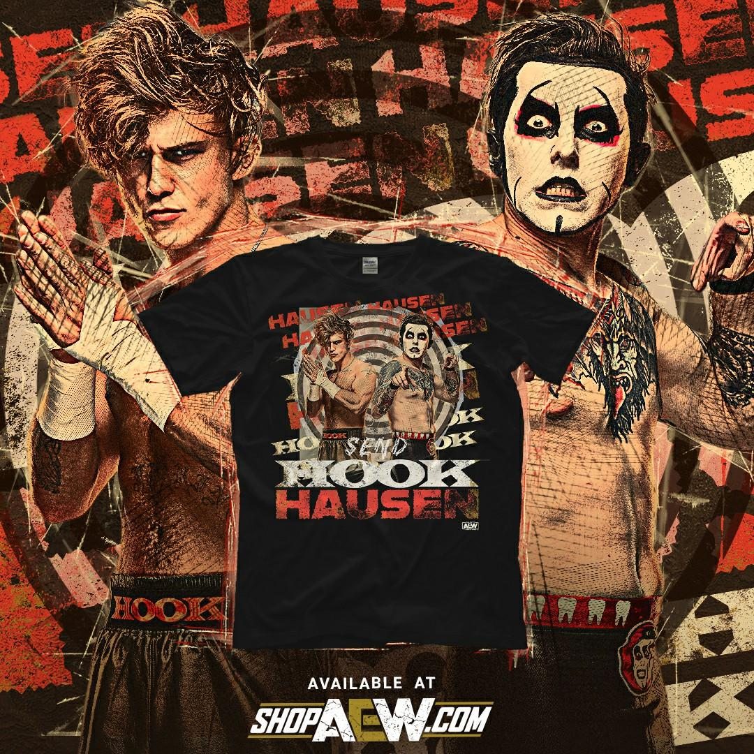 AEW HOOK & Danhausen - Send HOOKHausen T-Shirt