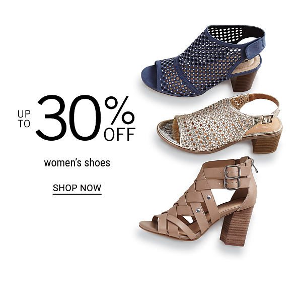 Up to 30% off women's shoes. Shop Now.