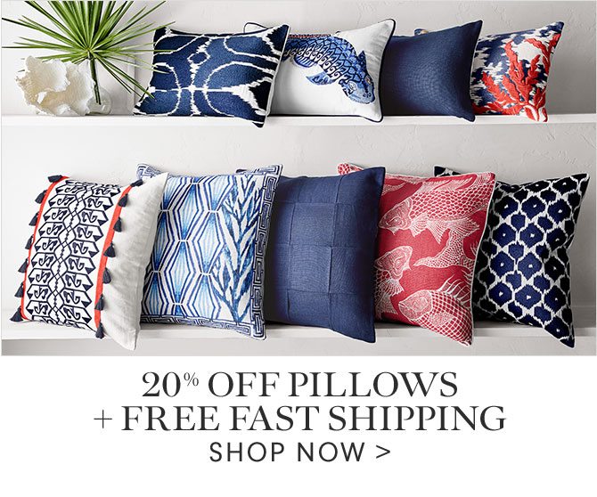20% OFF PILLOWS + FREE FAST SHIPPING - SHOP NOW