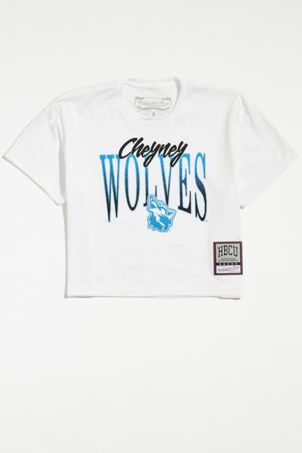 Cheyney University X Mitchell & Ness UO Exclusive Wolves Cropped Tee