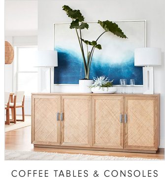 COFFEE TABLES & CONSOLES
