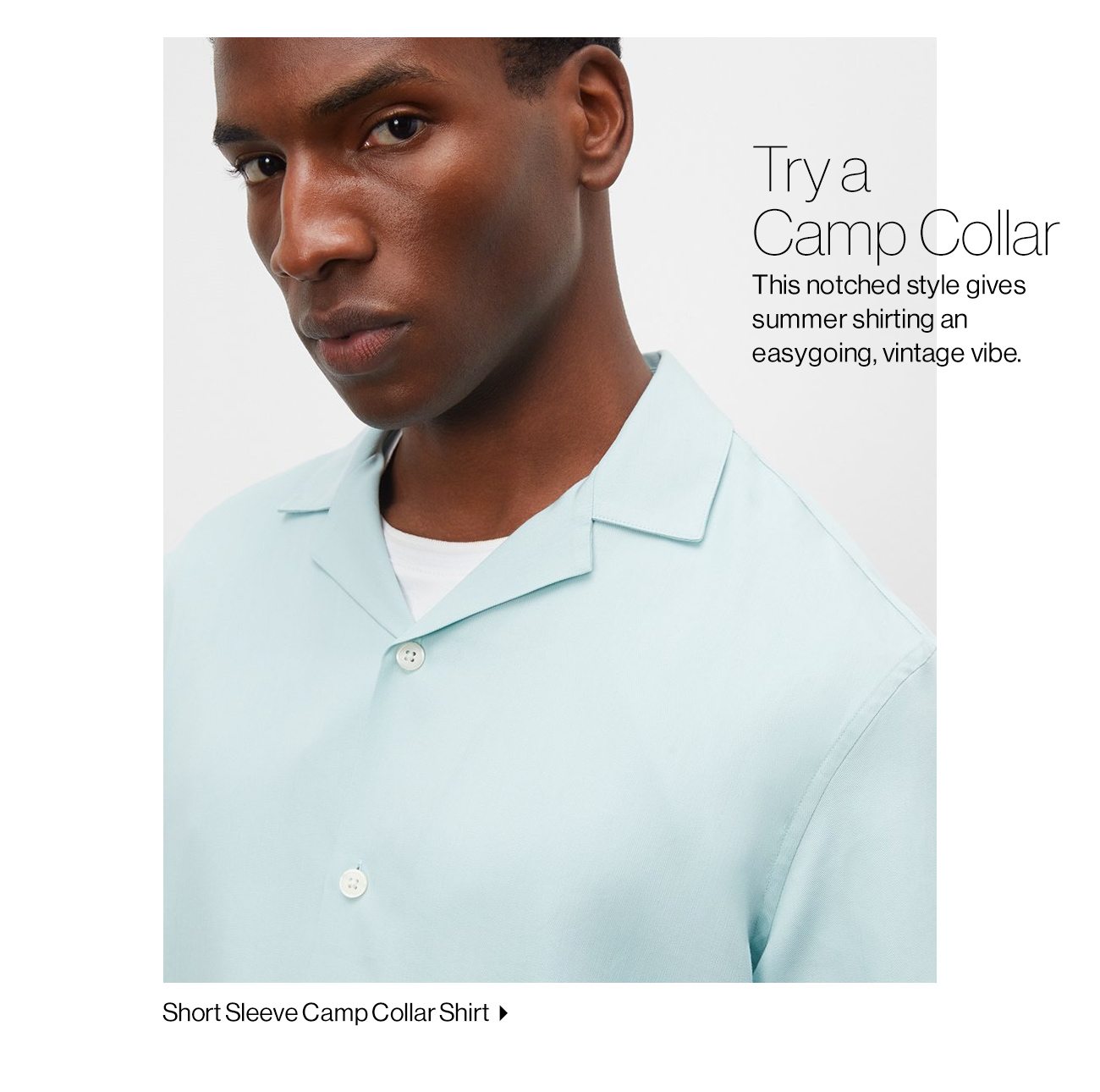 Short Sleeve Camp Collar Shirt