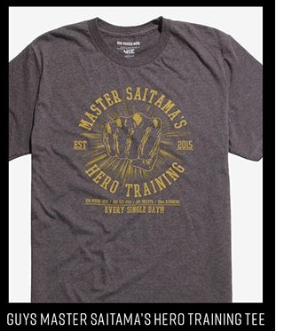 Guys Master Saitamama's Hero Training Tee