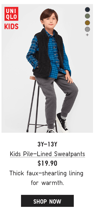 PDP14 - KIDS PILE LINED SWEATPANTS