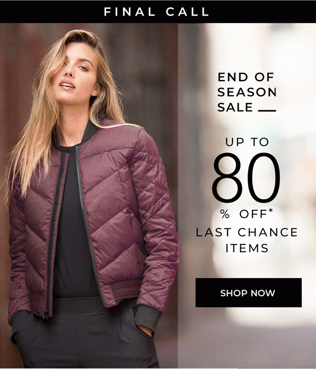 Final Call - End of Season Clearance - Up to 80% Off -Shop Now