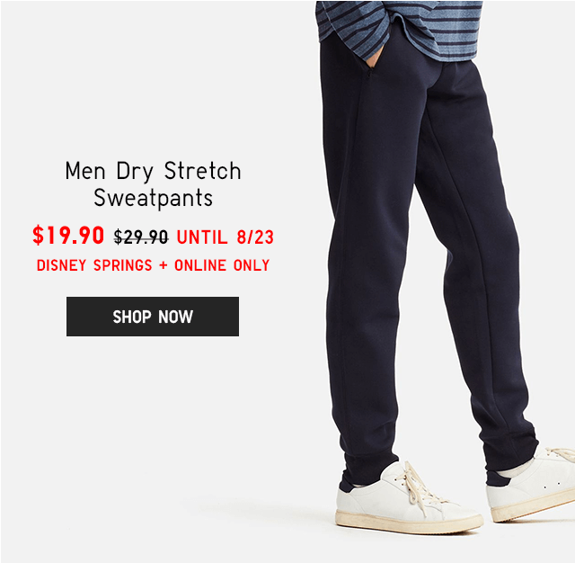 MEN DRY STRETCH SWEATPANTS $19.90