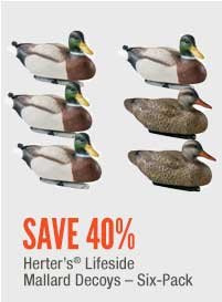 Herter's Lifeside Mallard Decoys Six-Pack