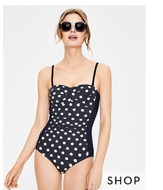 Boden amalfi bandeau store swimsuit