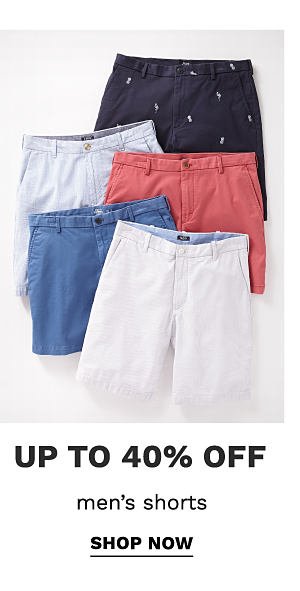 Up to 40% off men's shorts | shop now